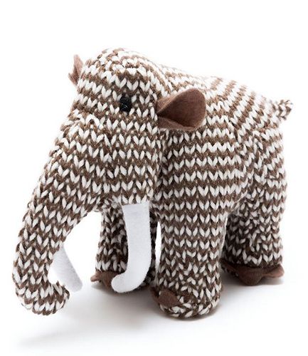 Knitted Woolly Mammoth RATTLE