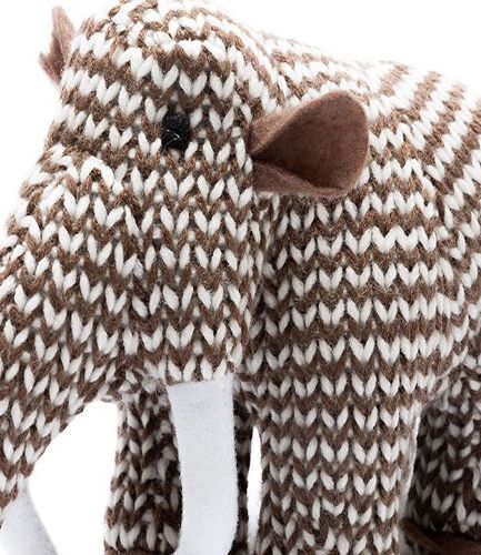 Knitted Woolly Mammoth RATTLE