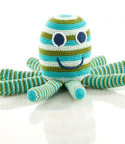 Large Knitted Stripped Octopus