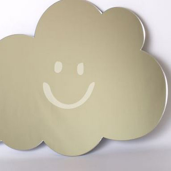 Smiley Cloud Mirror 45cm
