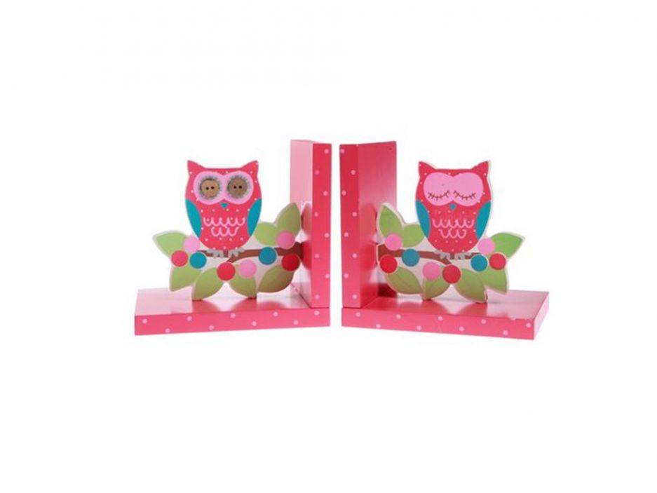 Owl and Branch Bookends
