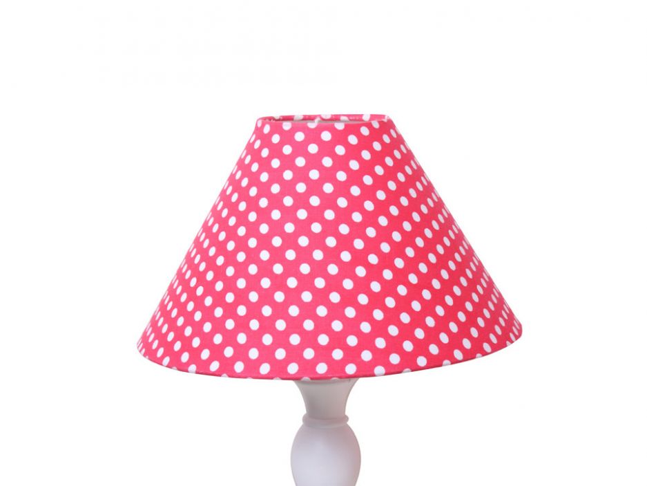 Red Dotty Lampshade