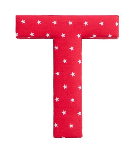 Red Star Fabric Wall Letter