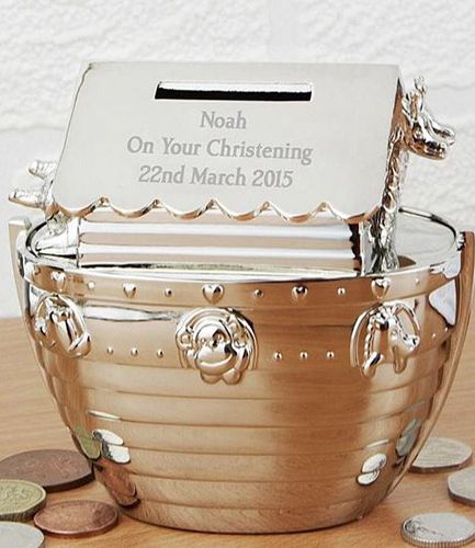 Personalised Noah Ark Money Box