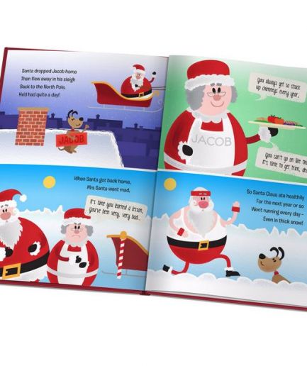 When Santa got stuck up the Chimney Personalised Book