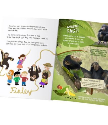 Personalised My Day at the Zoo Book