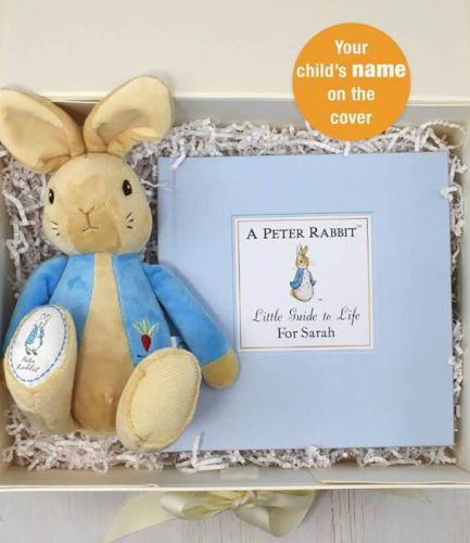 Personalised Peter Rabbit Guide to Life Plush Toy Giftset