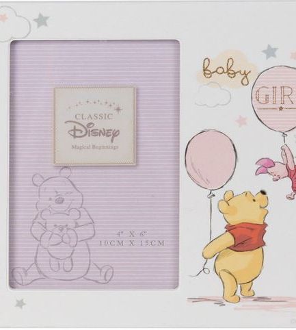 Disney Magical Beginnings Photo Frame - Pooh Baby Girl 4" x 6"