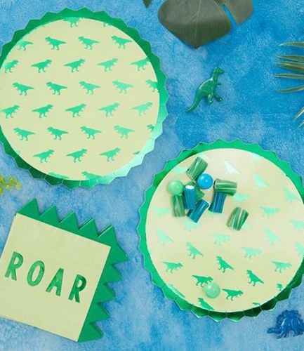Dinosaur Paper Party Plates - Roarsome