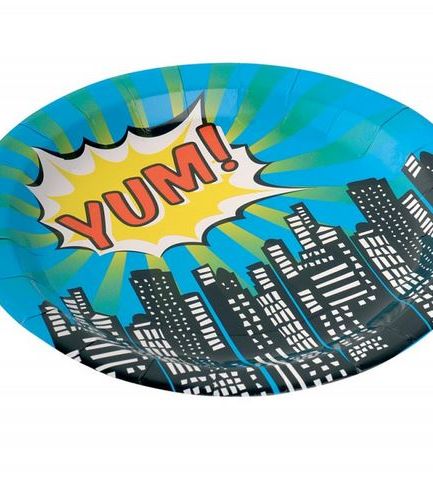 Paper Plates - Pop Art Superhero Party