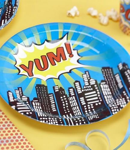 Paper Plates - Pop Art Superhero Party