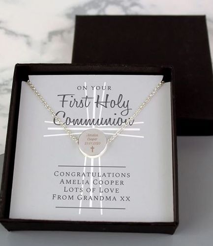 Personalised First Holy Communion Necklace & Box