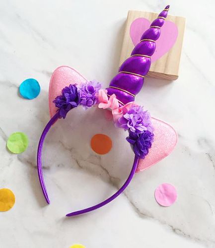 Unicorn Headband Purple