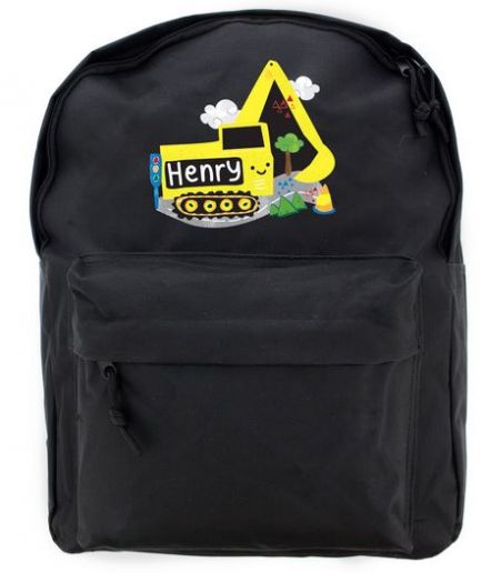 Personalised Backpack Black Digger