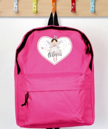 Personalised Backpack Pink Fairy Princess