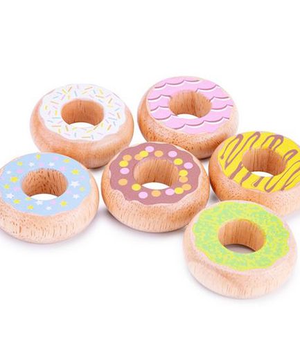 Wooden Donuts 6pk