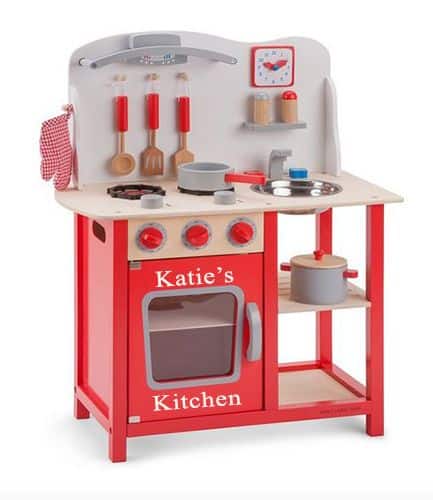 Personalised Kitchen Red with Accessories