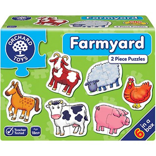 Farmyard 2 Piece Puzzles