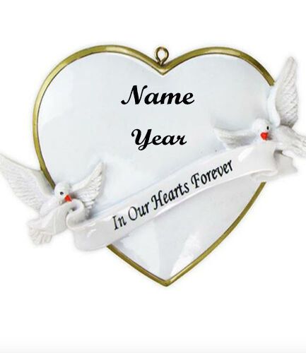Personalised In Our Hearts Forever Ornament