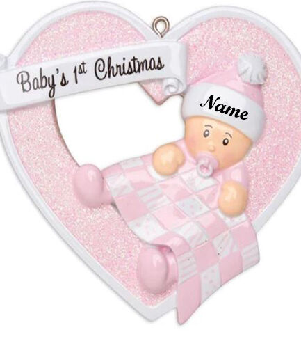 Girl In Heart Personalised Christmas Decoration